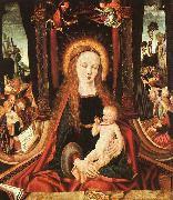 MASTER of the Aix-en-Chapel Altarpiece Madonna and Child sg oil painting on canvas